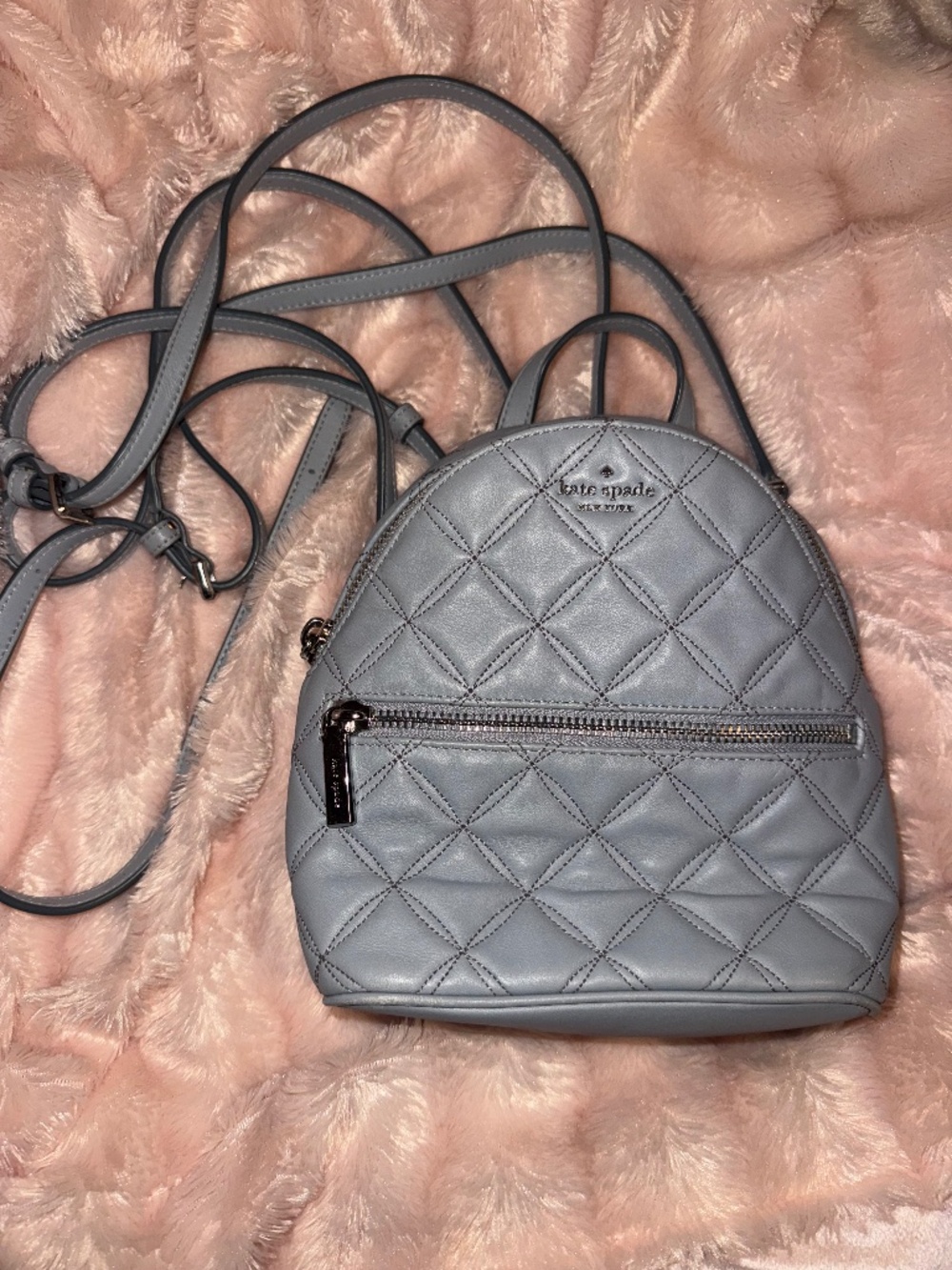 Kate Spade New York quilted leather mini backpack